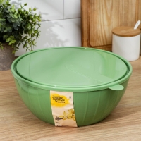 Салатник с крышкой «Fiesta», 5 л, цвет микс Салатник с крышкой «Fiesta», 5 л, цвет микс