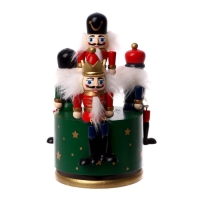 Новогодний сувенир &laquo;Карусель щелкунчики&raquo; 11 &times; 11 &times; 19 см, МИКС