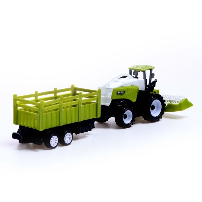 Комбайн инерционный &laquo;Фермер&raquo;, с прицепом