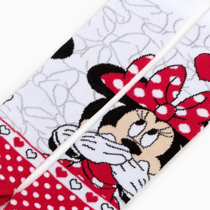 Колготки Дисней &laquo;Минни Маус&raquo;, цвет красный/белый, 92-98 см