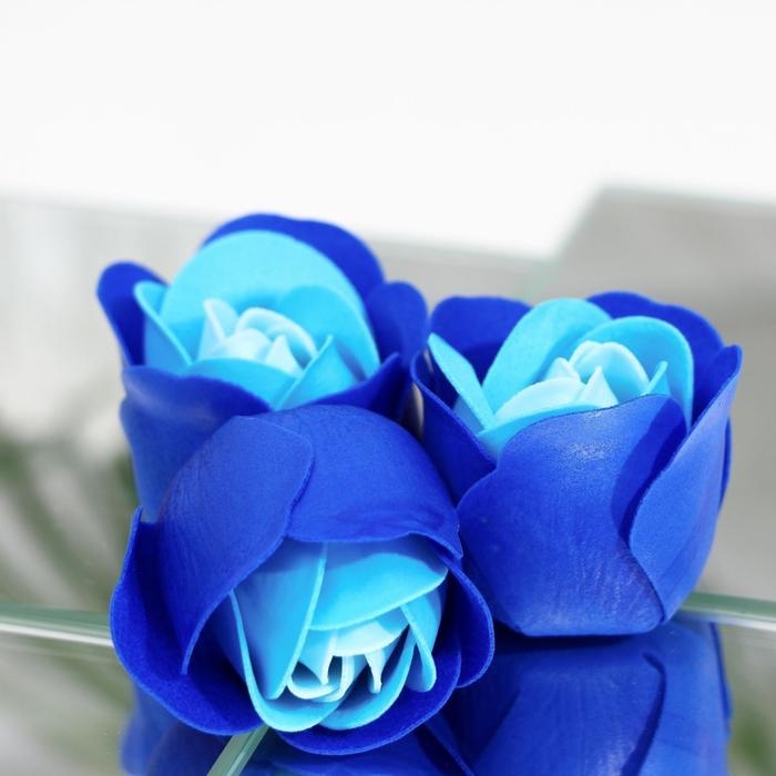 Мыльные розочки, трёхцветные, набор 3 шт. Мыльные розочки, трёхцветные, набор 3 шт.