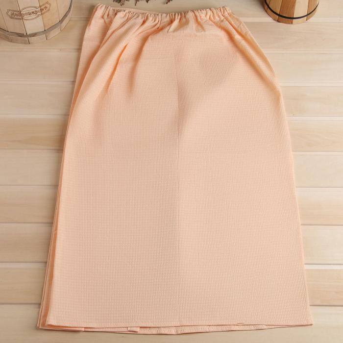 Парео на липучке для бани и сауны 150х85 см, женское, хлопок, 150 гр/м, МИКС