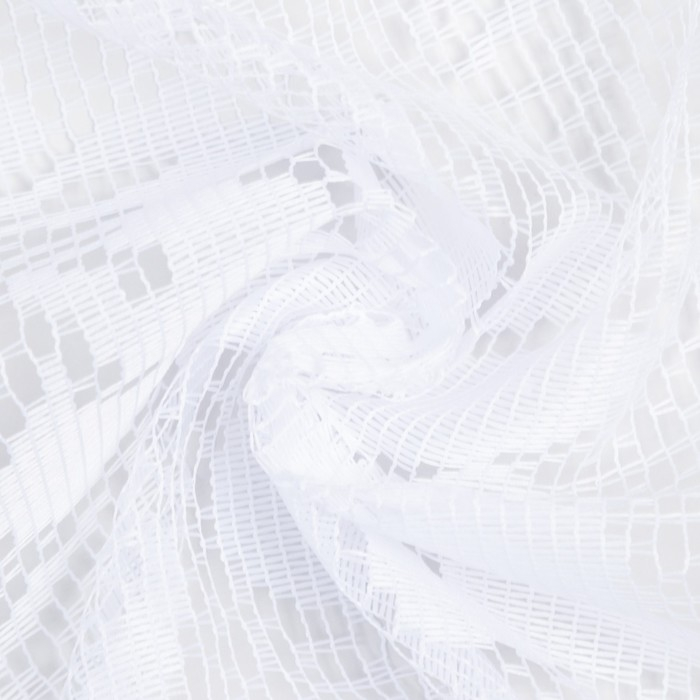 Тюль на кухню без шторной ленты, 170х165 см, 100% полиэстер