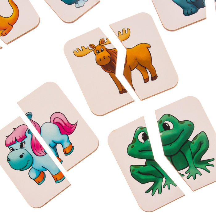 Картинки-половинки &laquo;Зверушки&raquo;