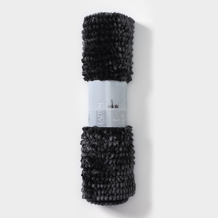 Коврик для дома LaDо́m, букли, плотность 1400 г, 50×80 см, цвет графитовый Коврик для дома LaDо́m, букли, плотность 1400 г, 50×80 см, цвет графитовый