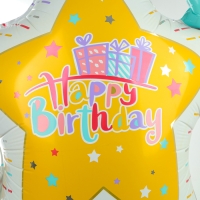 Шар фольгированный 31" &laquo;Праздничная звезда&raquo;, на подставке, под воздух