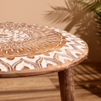 Столик кофейный 44х44х45 см, манговое дерево Столик кофейный 44х44х45 см, манговое дерево