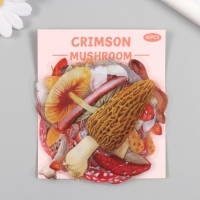 Наклейки для творчества пластик PVC "Грибные истории" набор 40 шт 9х10.5 см