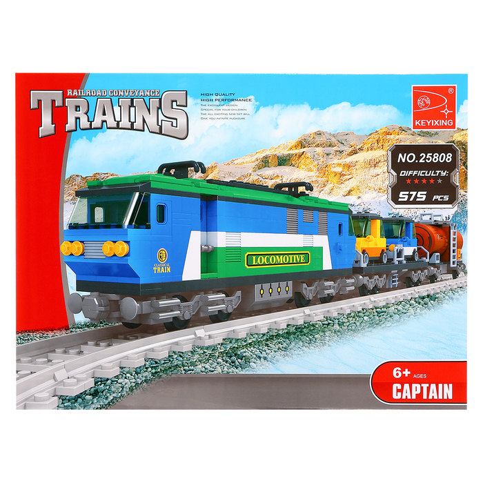 Конструктор &laquo;Грузовой электропоезд&raquo;, 573 детали