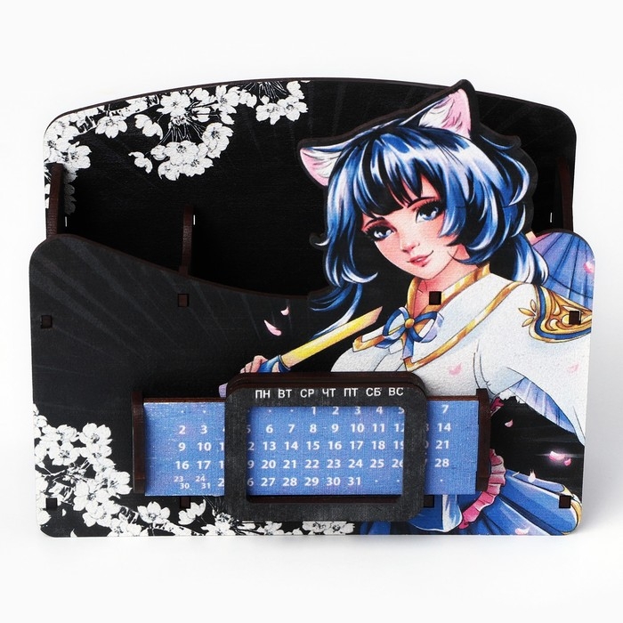 Органайзер для канцелярии с вечным календарём &laquo;Аниме&raquo;