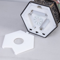 Светодиодная фигура &laquo;Фонарь со снеговиками&raquo; 13 &times; 28.5 &times; 12 см, пластик, батарейки ААх3 (не в комплекте), USB, свечение тёплое белое