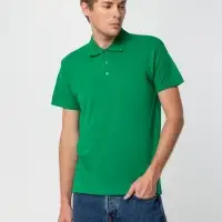 Рубашка поло мужская Summer 170 ярко-зеленая, размер XXL