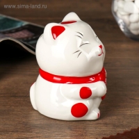 Копилка керамика "Манэки-нэко с сердечком" 9,5х7х7,5 см Копилка керамика "Манэки-нэко с сердечком" 9,5х7х7,5 см
