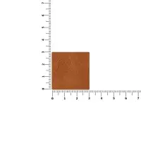 Лейбл кожаный Sinatu, S, горчичный Лейбл кожаный Sinatu, S, горчичный