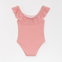 Купальник слитный детский MINAKU цвет пудровый, рост 116-122