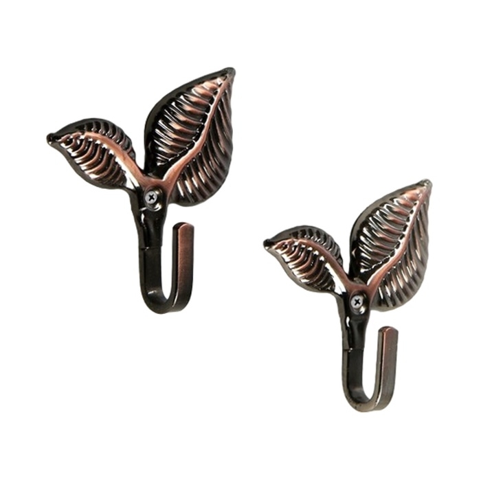 Крючок для штор KS009, однорожковый, цвет медь