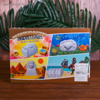 Набор археолога &laquo;Насекомые&raquo;, серия: 4 брикета, молоток, долото