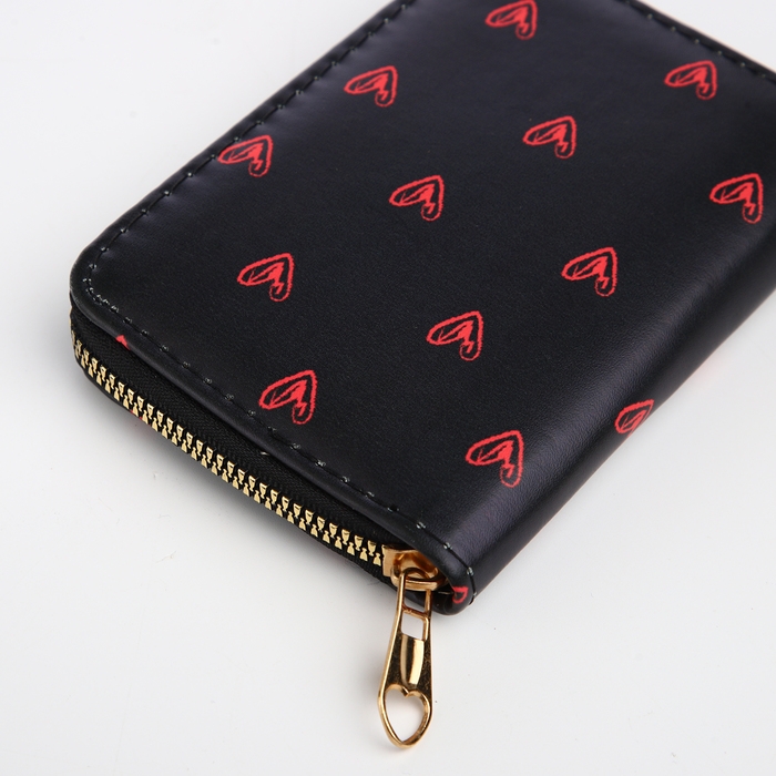 Кошелёк детский на молнии &laquo;Выбражулька&raquo;, цвет чёрный