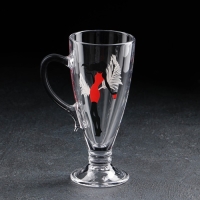 Кружка стеклянная &laquo;Мисс&raquo;, для чая/кофе, 250 мл, МИКС