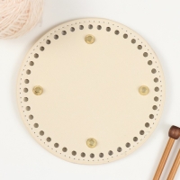 Основа для вязаных изделий кожзам "Круглая" d=15 см Основа для вязаных изделий кожзам "Круглая" d=15 см