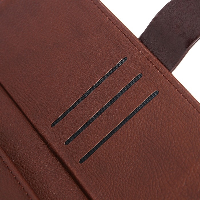 Ежедневник датированный 2024 A5 176 листов, deVENTE.Tudor, твёрдая обложка из искусственной кожи, ляссе, кремовый блок 70 г/м2, коричневый