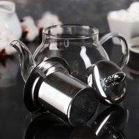 Чайник стеклянный заварочный с металлическим ситом «Жак», 700 мл Чайник стеклянный заварочный с металлическим ситом «Жак», 700 мл