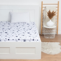 Простыня LoveLife &laquo;Звёзды&raquo; 200х220 см, 100% хлопок, поплин, 125 г/м&sup2;