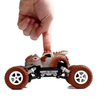Джип радиоуправляемый DINO, работает от аккумулятора, цвет коричневый Джип радиоуправляемый DINO, работает от аккумулятора, цвет коричневый