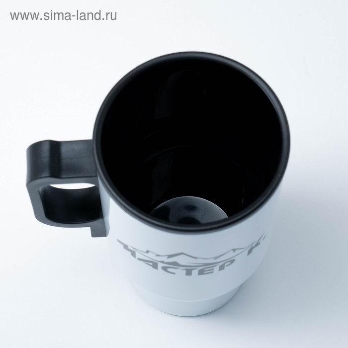 Термокружка, 450 мл, Автомобильная Термокружка, 450 мл, Автомобильная "Мастер К", сохраняет тепло 4 ч, 12х17см, белая