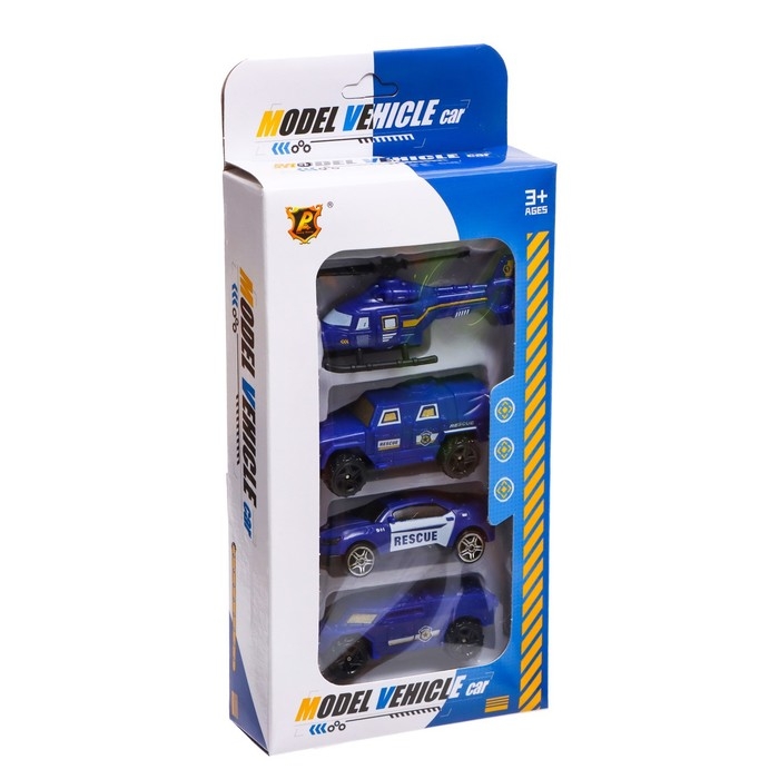Набор машин &laquo;Полиция&raquo;, 4 штуки