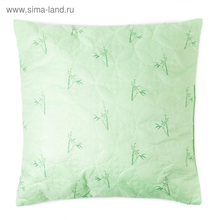 Подушка &laquo;Бамбук&raquo; 70х70 см, цвет зелёный МИКС