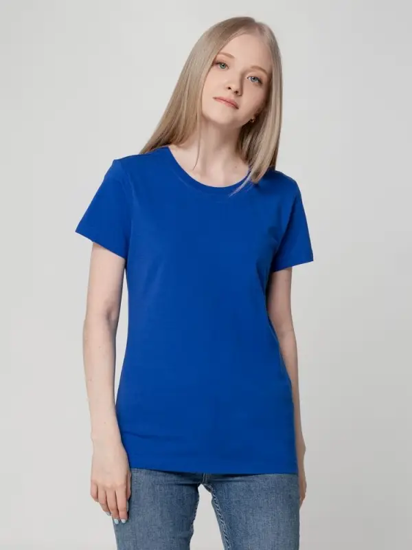 Футболка женская T-bolka Lady ярко-синяя, размер S Футболка женская T-bolka Lady ярко-синяя, размер S