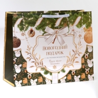 Пакет подарочный новогодний ламинированный &laquo;Новогодний подарок&raquo;, XL 49 х 40 х 19 см, Новый год