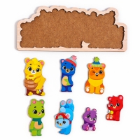 Головоломка деревянная для детей &laquo;Мишки&raquo;