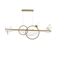 Светильник "Фьюжн" LED 110Вт 3000-6000К золото 100х12х28см Светильник "Фьюжн" LED 110Вт 3000-6000К золото 100х12х28см