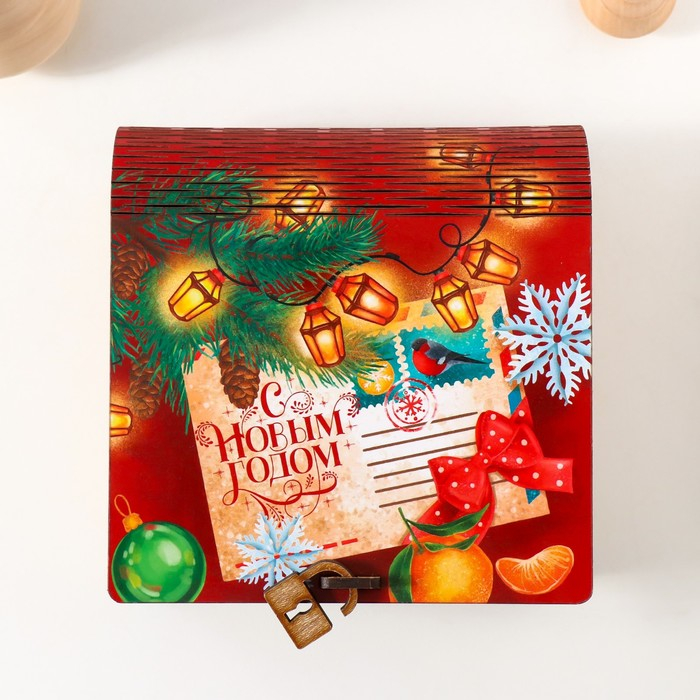 Шкатулка-книга Шкатулка-книга "Ретро" 14х14х6,5 см