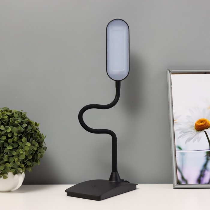 Настольная лампа сенсорная Настольная лампа сенсорная "Люми" LED 5Вт 6000К черный 10,5х28х35 см