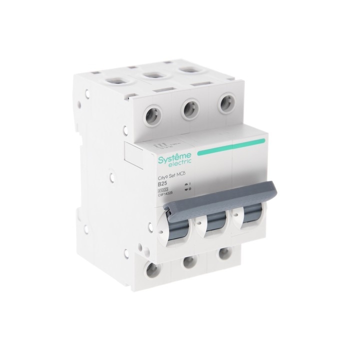 Автоматический выключатель SE City9 Set, B, 25 А, 3P, 4.5 kA, 400 В Автоматический выключатель SE City9 Set, B, 25 А, 3P, 4.5 kA, 400 В