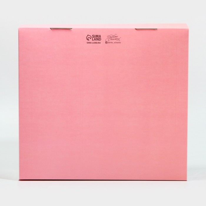 Коробка кондитерская с PVC-крышкой, упаковка, «Розовый», 25 х 22,5 х 10 см Коробка кондитерская с PVC-крышкой, упаковка, «Розовый», 25 х 22,5 х 10 см
