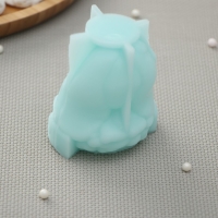 Силиконовый молд «Зайка в платье», 5,5×4,8×6,7 см, цвет бирюзовый Силиконовый молд «Зайка в платье», 5,5×4,8×6,7 см, цвет бирюзовый