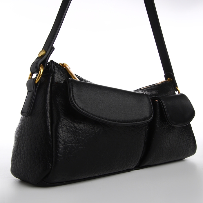 Сумка женская TEXTURA, средний размер, цвет чёрный Сумка женская TEXTURA, средний размер, цвет чёрный