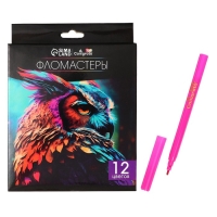 Фломастеры 12 цветов, TOP Calligrata, в картонной коробке Фломастеры 12 цветов, TOP Calligrata, в картонной коробке