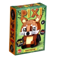 Конструктор «PIXI. Енот», мини блоки, 124 детали Конструктор «PIXI. Енот», мини блоки, 124 детали