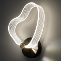 Бра "Сердце" LED 8Вт 3000-6000К черный 25х20х6см Бра "Сердце" LED 8Вт 3000-6000К черный 25х20х6см