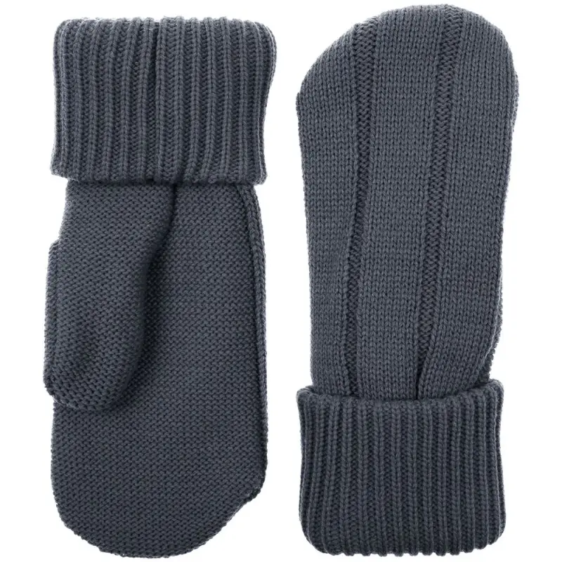 Варежки Knit Beat, серые (графит), размер S/M