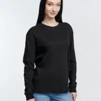 Футболка унисекс с длинным рукавом Pioneer LSL, черная, размер XXL