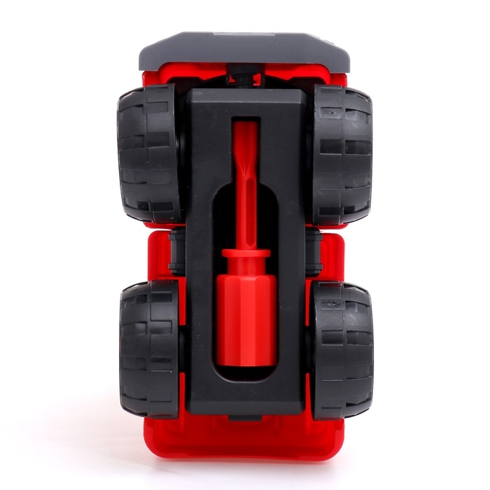 Конструктор винтовой &laquo;Пожарный транспорт&raquo;, набор 2 штуки, с отверткой, 59 деталей