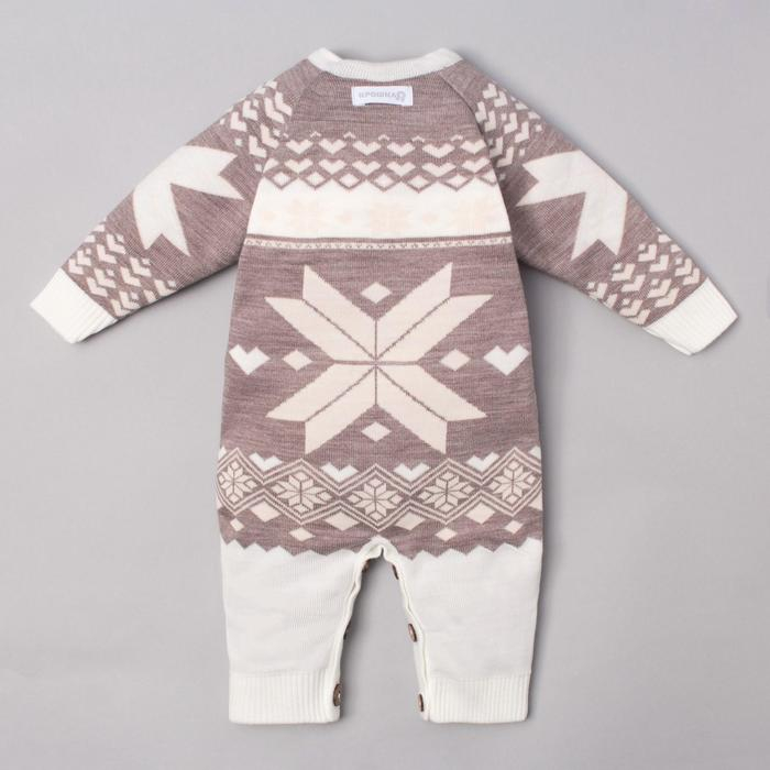 Комбинезон вязаный Крошка Я Комбинезон вязаный Крошка Я "Снежинка" рост 80-86 см