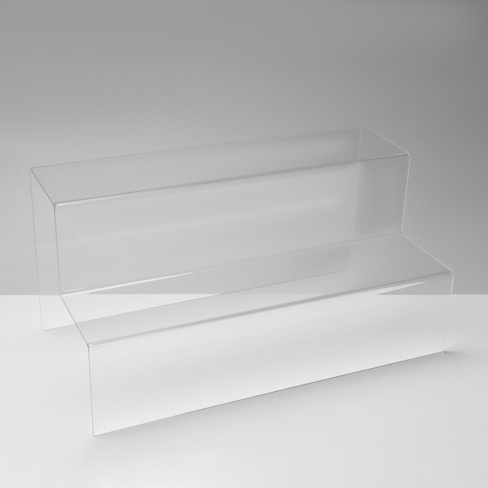 Горка 2 ступеньки 40&times;21&times;20 см, оргстекло 2,5 мм, В ЗАЩИТНОЙ ПЛЁНКЕ
