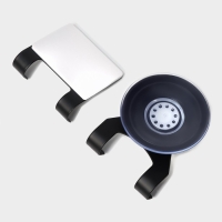 Водосгон из нержавеющей стали с комплектом держателей Raccoon, 25×16 см, цвет чёрный Водосгон из нержавеющей стали с комплектом держателей Raccoon, 25×16 см, цвет чёрный